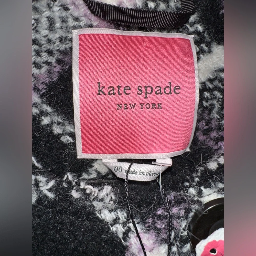 Kate Spade New York Plaid Print Boucle‎ Trench AS SEEN ON Cecilia Vega GMA 00